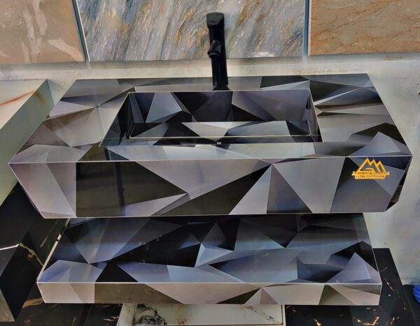 Handcrafted Solid Marble Vanity