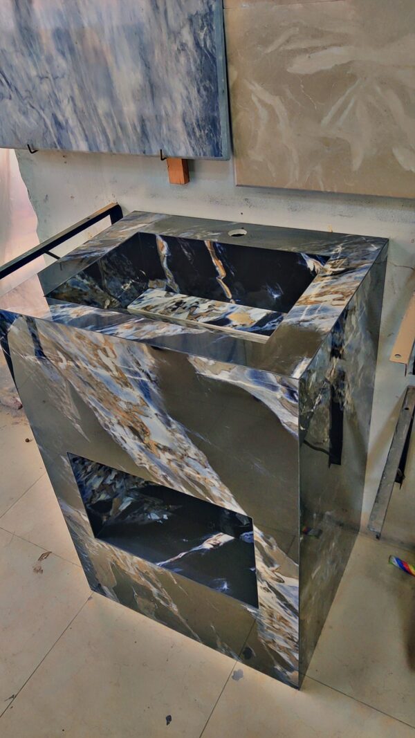 Handcrafted Solid Marble Vanity